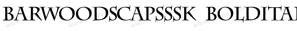 BarwoodSCapsSSK BoldItalic字体转换